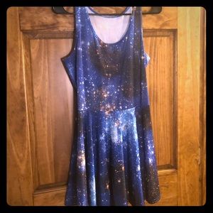 Blue Galaxy skater dress